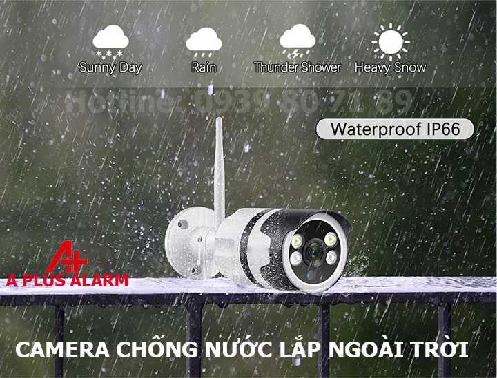 camera ip chống nước lắp đặt ngoài trời