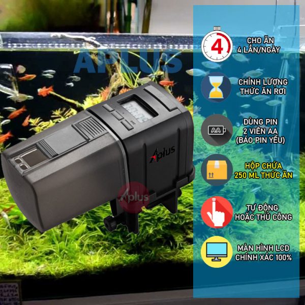 Máy hẹn giờ cho bể cá cảnh ăn tự động điện tử Aqua 8806