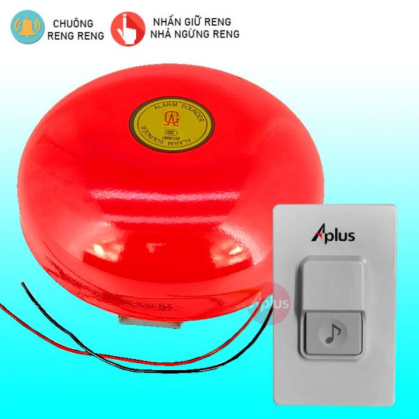 Nút nhấn chuông điện có dây reng reng Aplus NCR-01