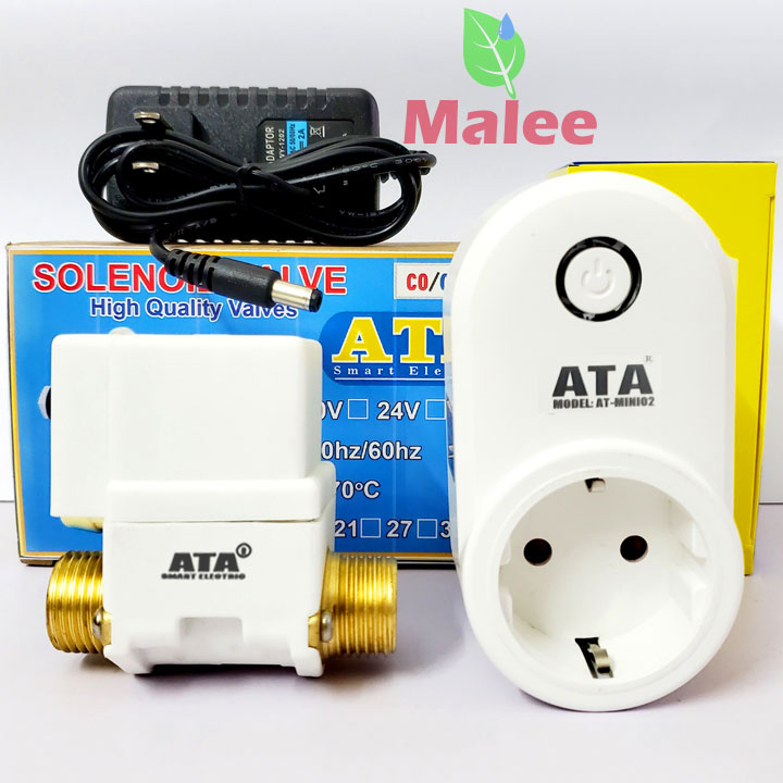 Bộ tưới cây wifi hẹn giờ từ xa qua điện thoại tự động ATA TĐW-01