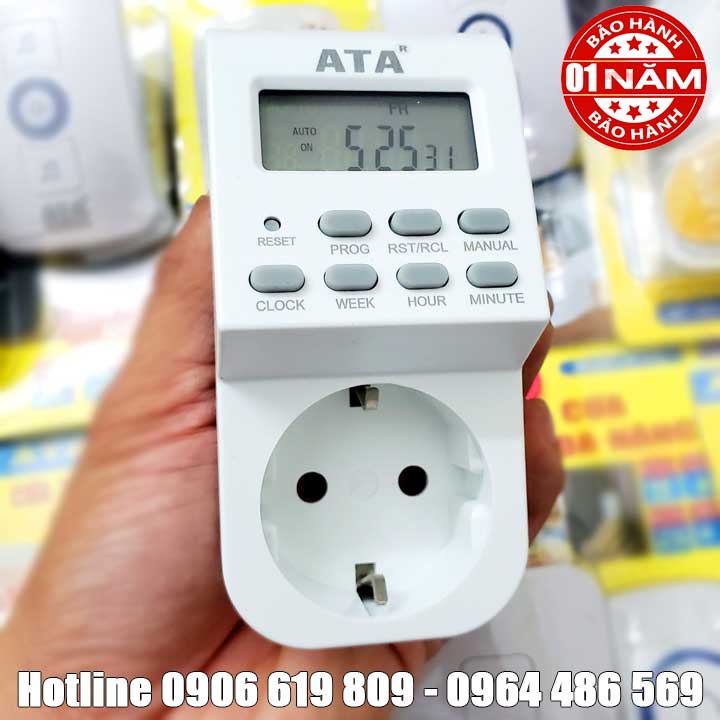 Ổ cắm điện hẹn giờ ATA AT-20B